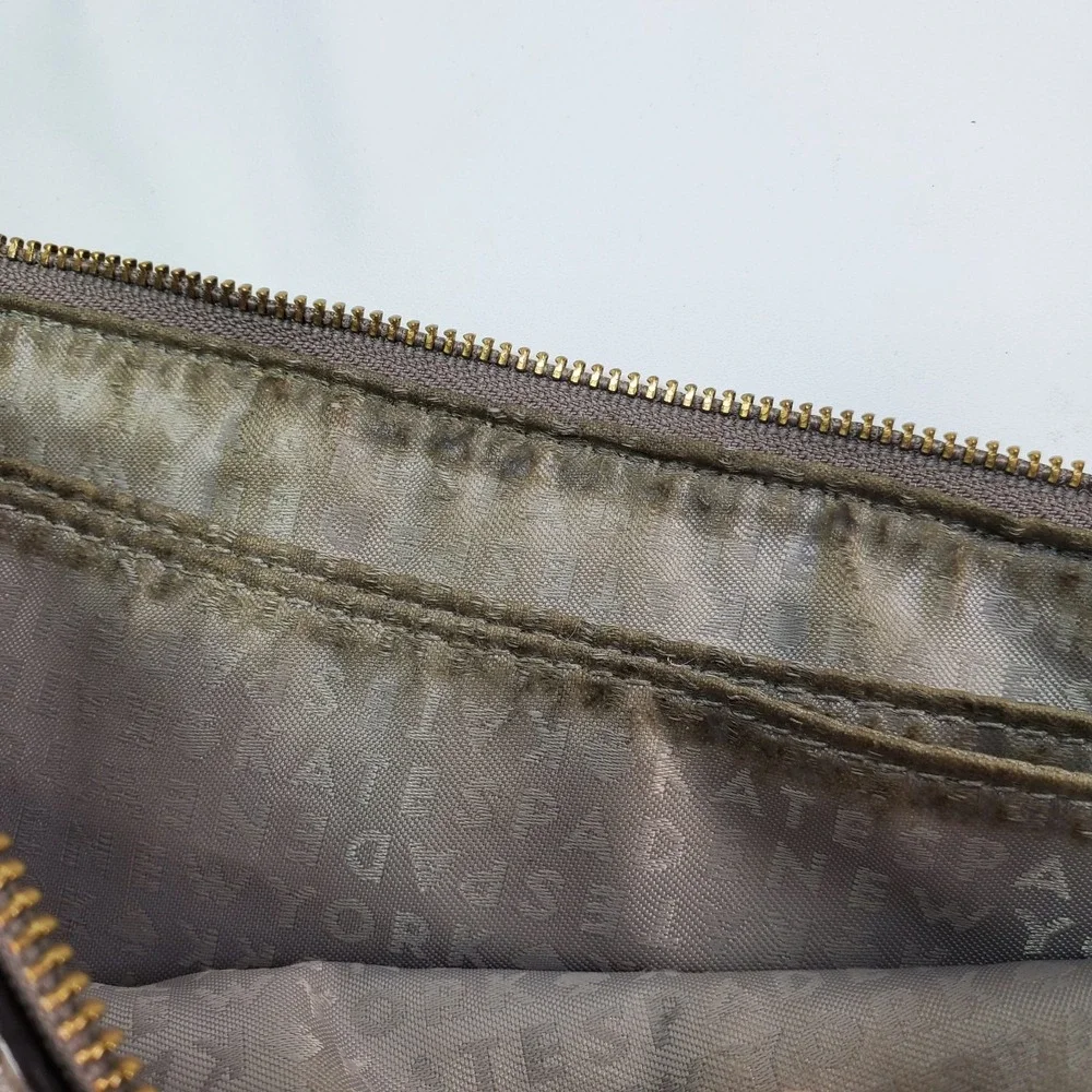 Kate Spade New York Leila Womens Leather‎ Triple Gusset Crossbody Bag Taupe Nude